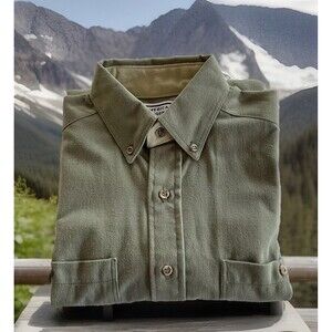 American Legend Shooting/Hunting Shirt Button Down Made in USA Cotton Men Medium